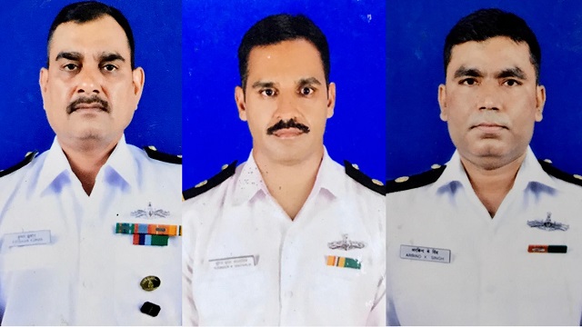 নিহত তিন নাবিক- কৃষান কুমার সুরিন্দর কুমার এবং এ কে সিং